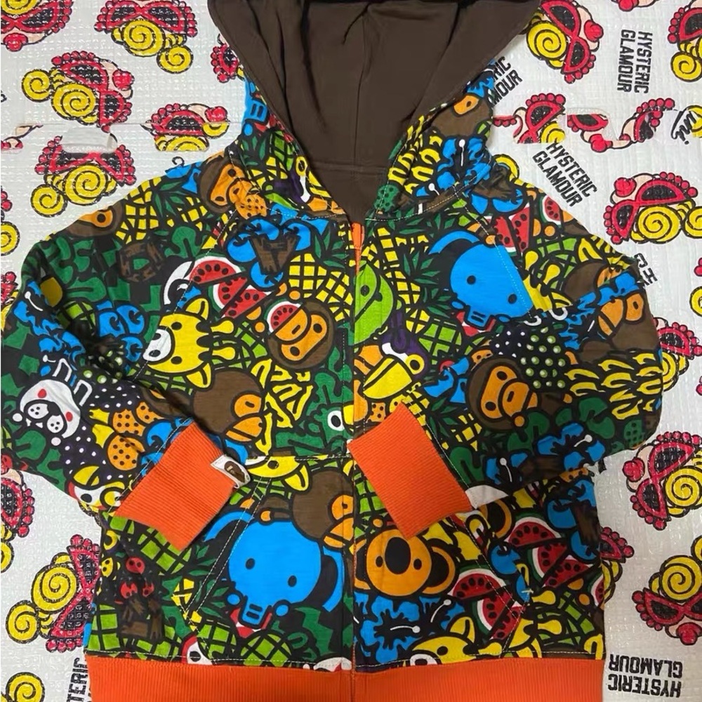 Bape hoodie can be worn on both sides for kids